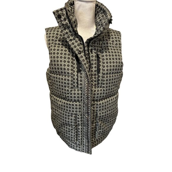 Max Studio London Womens Puffer Vest Size Small Green Black Pockets $188 - Picture 2 of 14